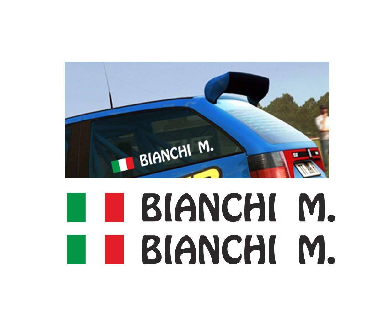 Adesivo Tuning Bandiera Adesivo Fascia Bandiera Italia Per Auto E Moto - 2,5x70 Cm - Sticker Tuning Adesivo Vinile Bandiera Tricolore - Foto 4