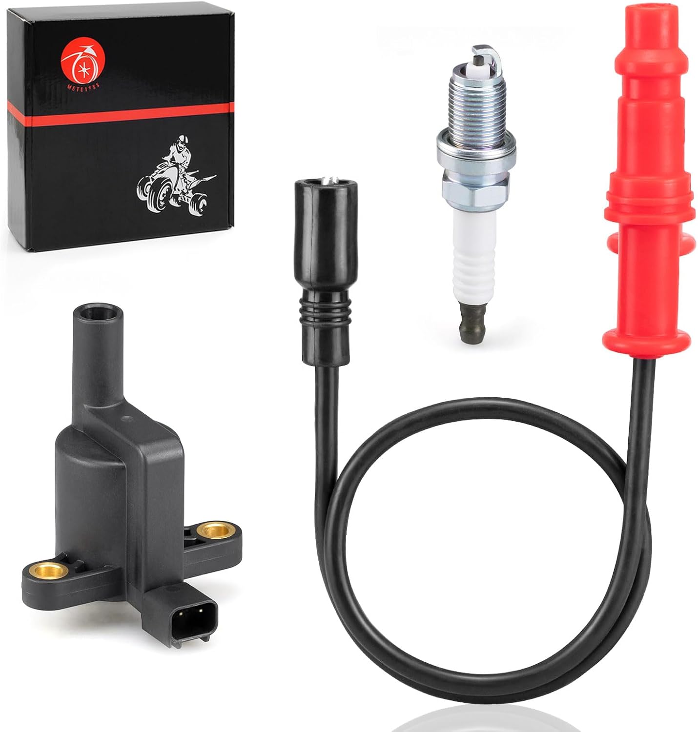 Ignition coil w/Wire Cap & Spark plug for Polaris Sportsman EPS/EFI/XP 550 2009-2014 Sportsman 500 EFI 2008-2014