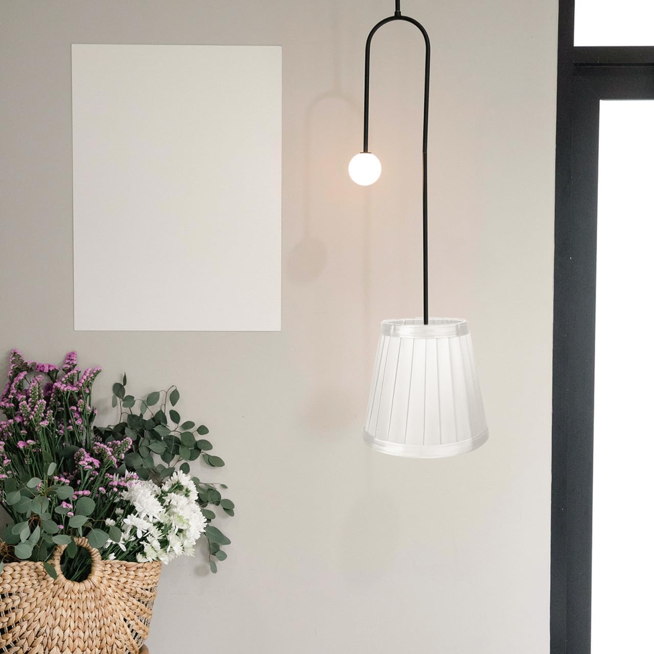 6pcs Light Covers for Wall Lamps Elegant Lampshades for Home Decor Design Easy to Install for Living Room Bedroom Kitchen and More
