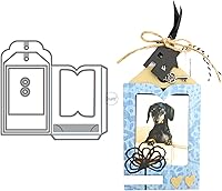 Vista 5 de DzIxY One Cloud Border Label Troqueles de corte de metal para kit de fabricación de tarjetas, troqueles de papel de gofrado, plantillas de máquina