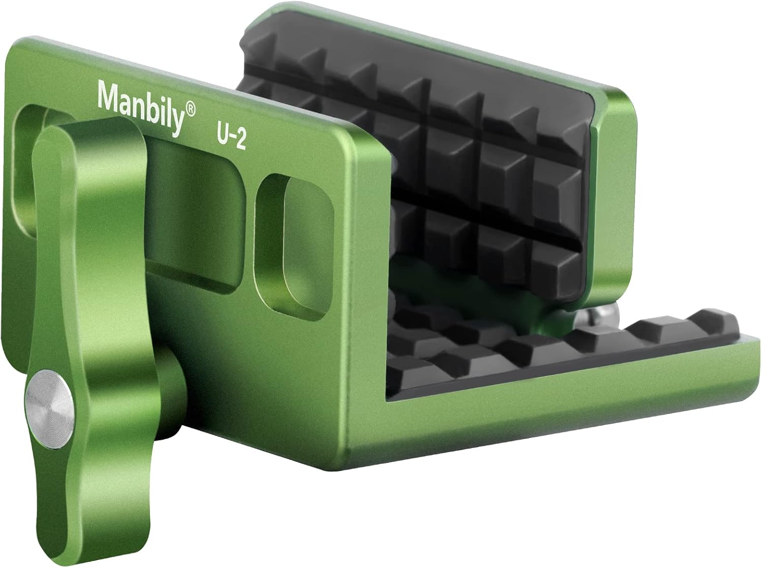 Manbily Shooting Saddle Clamp Rest Head for Shooting Stick Tripod Hunting-Green (U-2)
