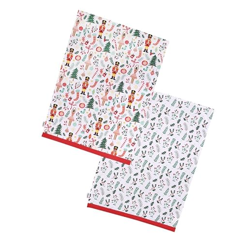 Dexam Nutcracker Recycled Cotton Set of 2 Tea Towels