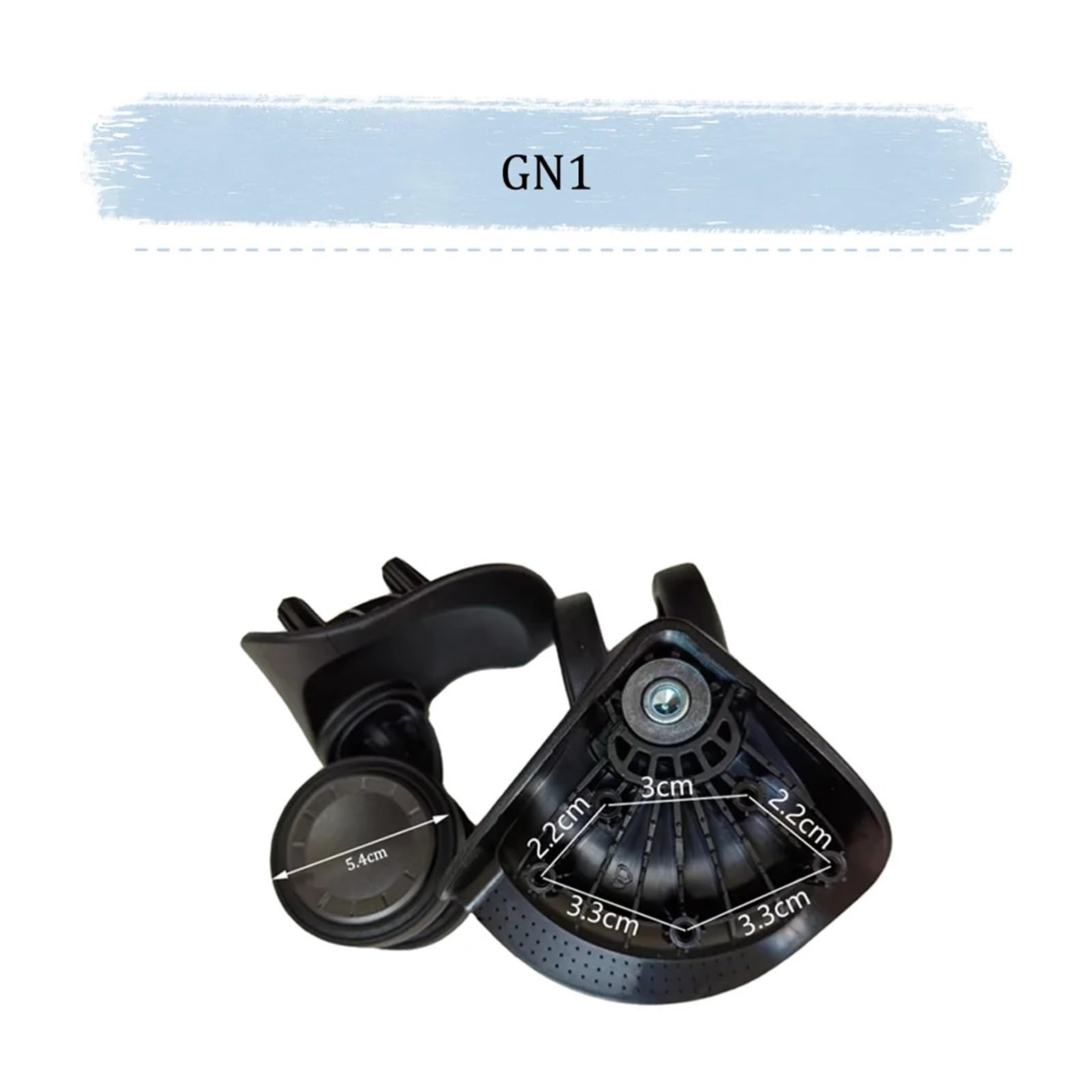 2pc Universal Rad Schwarz Ersatz Koffer Rotierenden Stille Glatte Stoßdämpfende Rad Zubehör Räder | Upgrade your luggage with silent, smooth-rolling universal wheels. Easy to install.