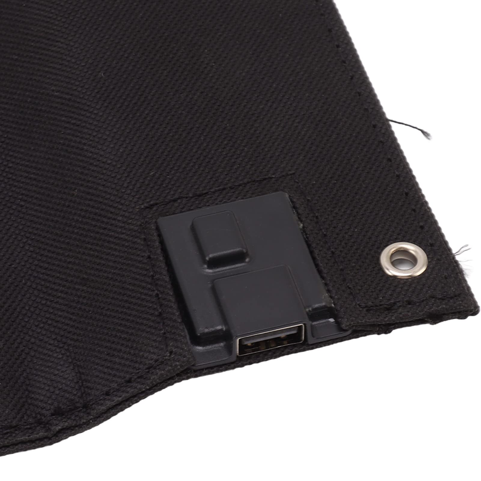 Panneau Solaire Portable 50 W, Sac de 5 Panneaux Solaires Pliables en Silicium Monocristallin avec Port de USB, Boîtier de Panneau Solaire pour Camping, Randonnée, Sac à Dos