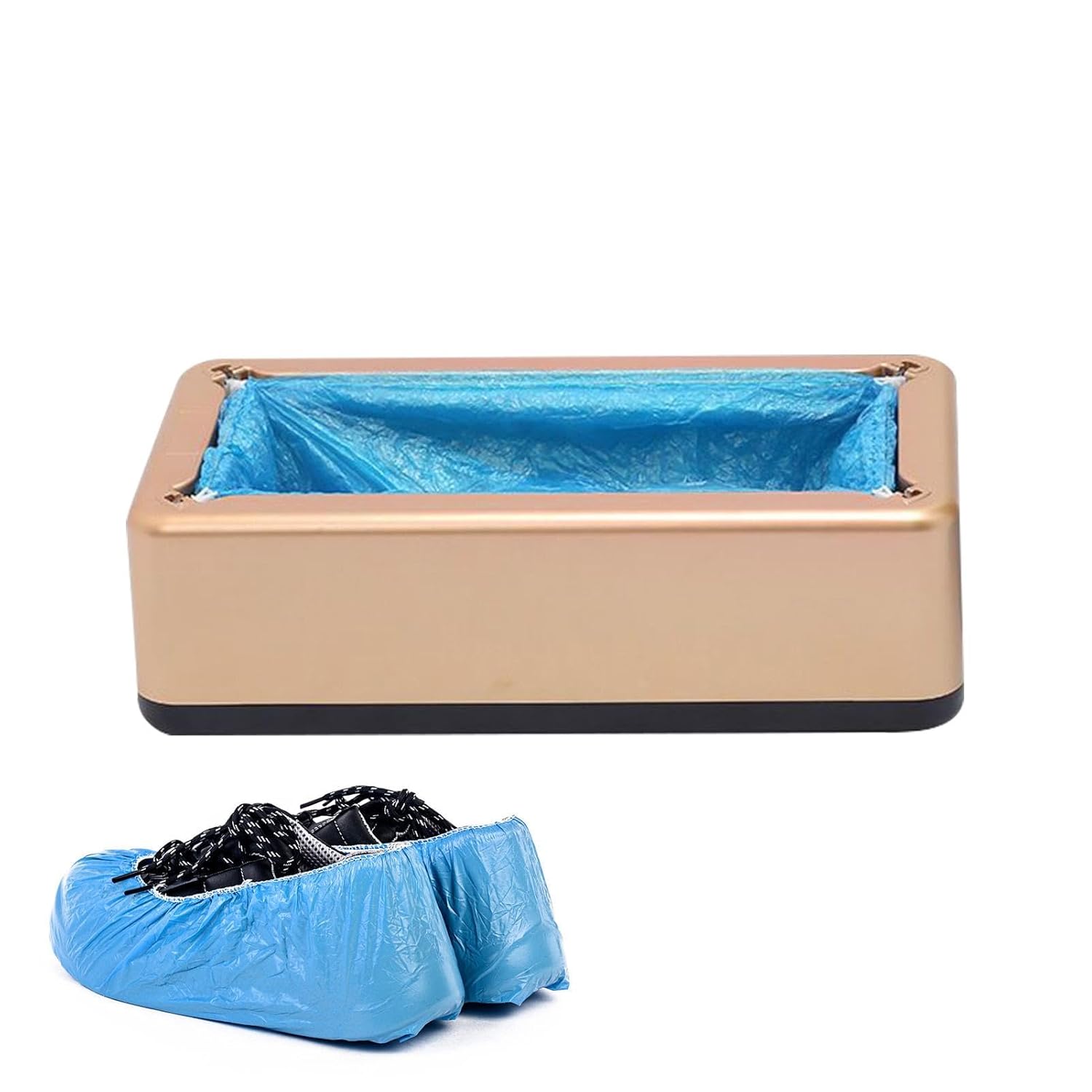 自動靴カバーディスペンサー、ポータブル靴カバーマシン、使い捨て靴カバーディスペンサー、靴カバーディスペンサー、靴カバー、100個の靴