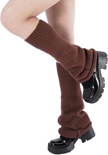 Miniatura 3 de American Trends Calentadores de pierna Y2k Kawaii Negro Blanco Lindos Calentadores de pierna Y2k Accesorios góticos para mujeres y niñas, para