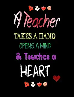 A Teacher Takes A Hand: Teacher Notebook: Lined 8.5 x 11 notebook (Nine Muses Notebooks)