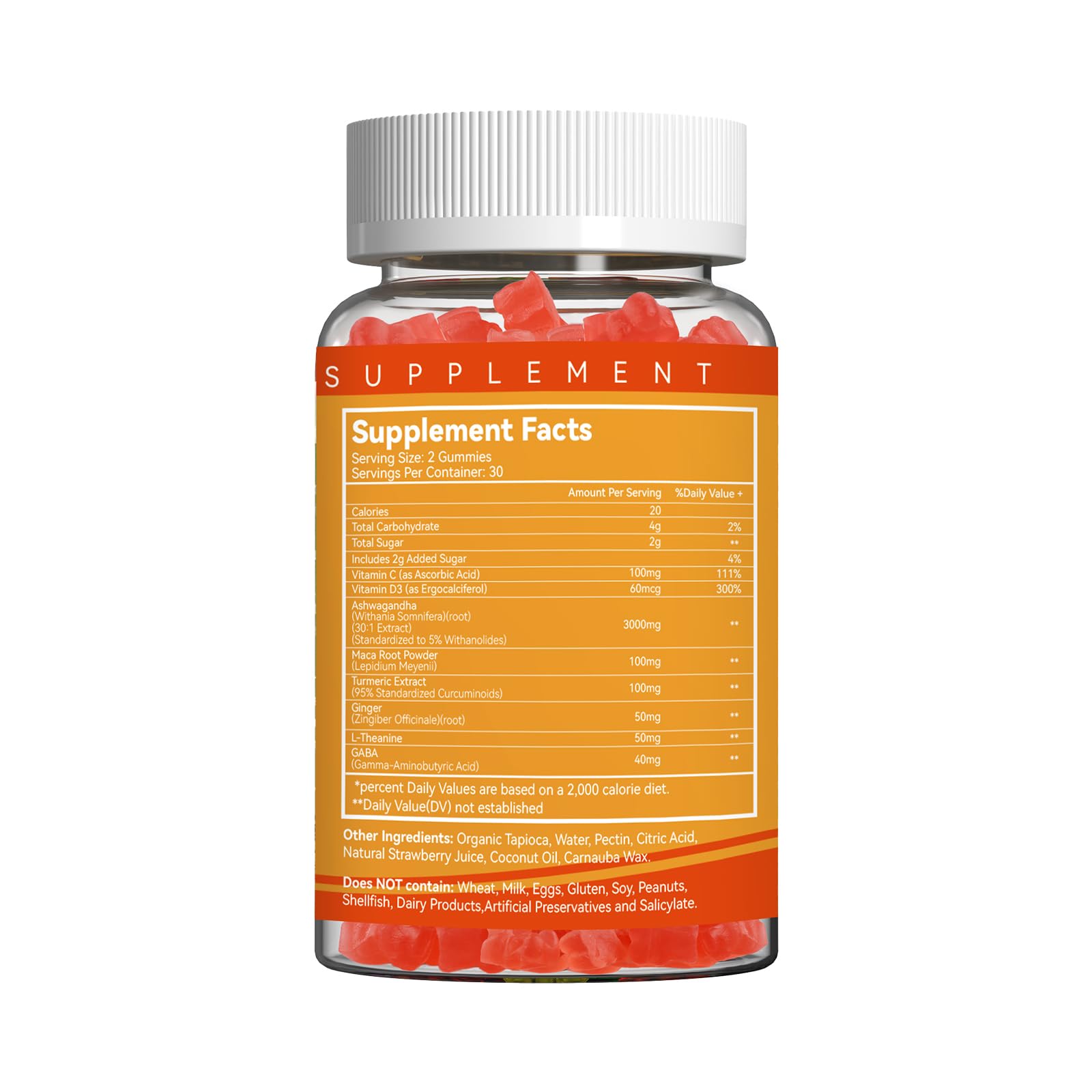 3000mg Ashwagandha Gummies,Calm &Stress Relief,Energy Booster,60ct — Amazon image 7