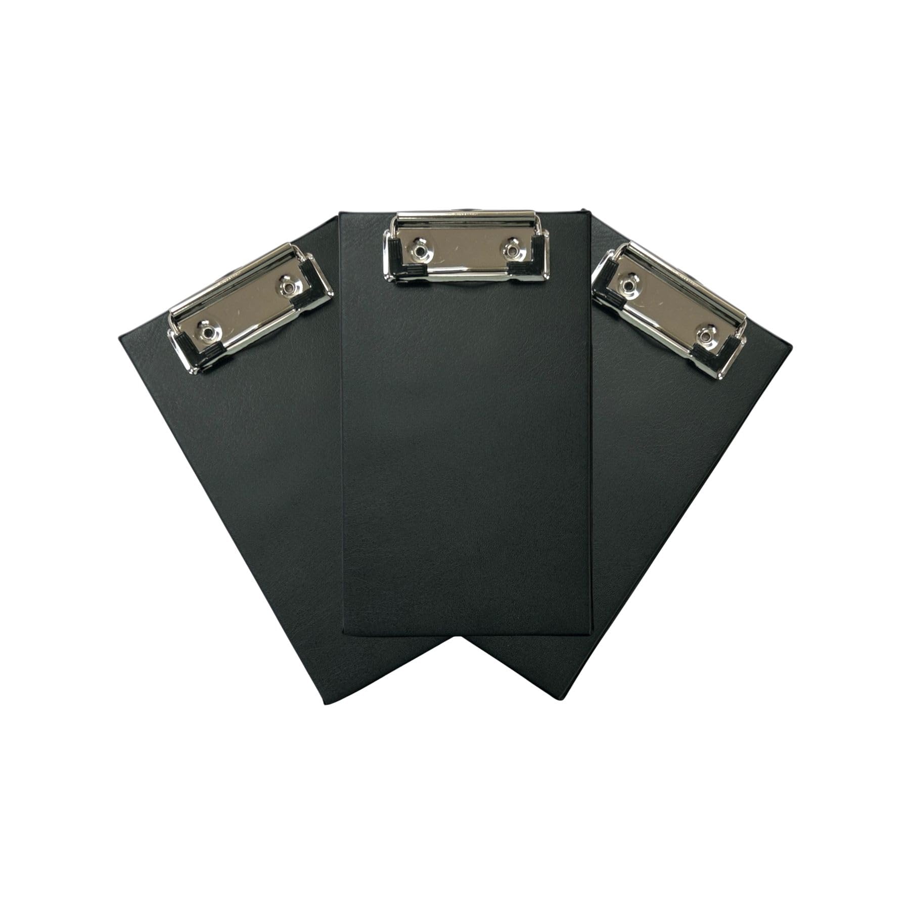Pack of 3 A6 Black Mini Pocket Clipboards