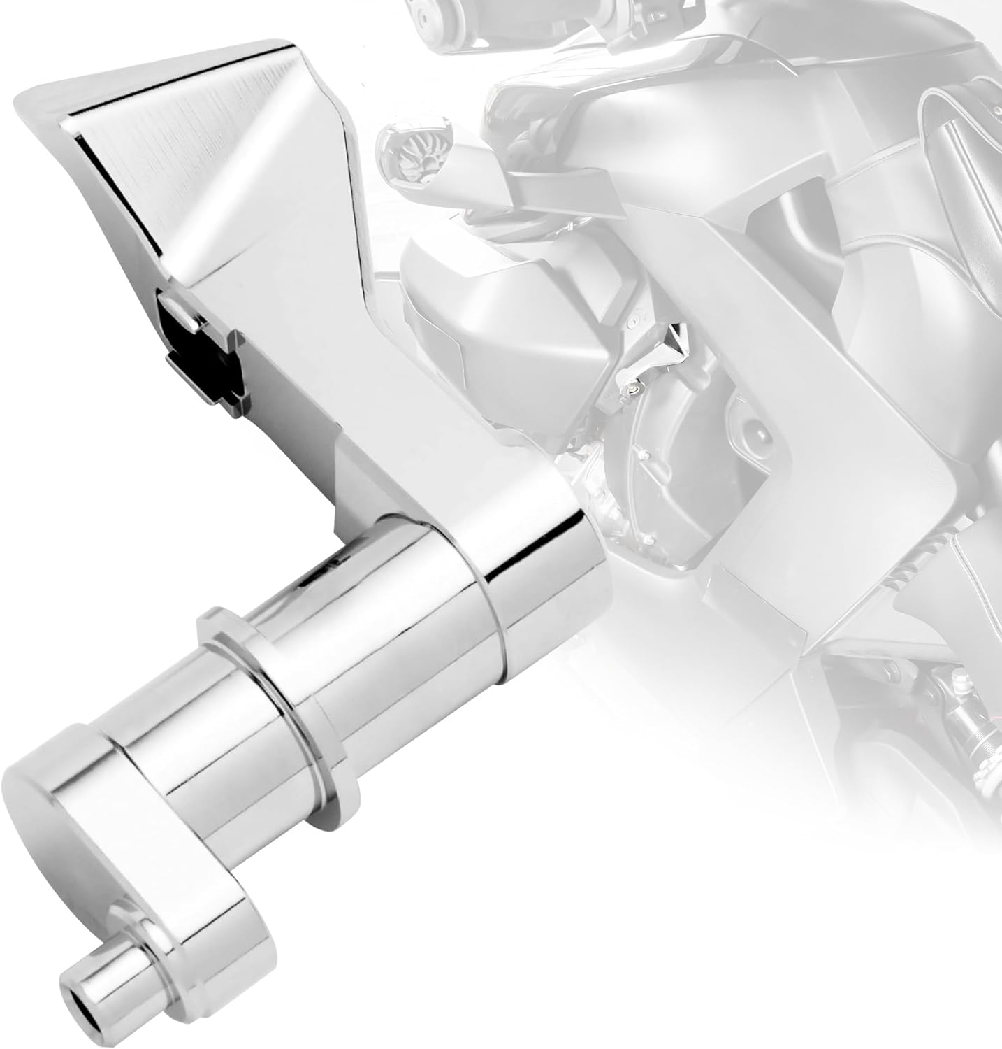 Parking Brake Lever for Can-Am Ryker Billet Aluminum Parking Brake Lever Compatible with Can-Am Ryker, Ryker Rally Edition, Sport, 600, 900 2019-2024(Chrome)