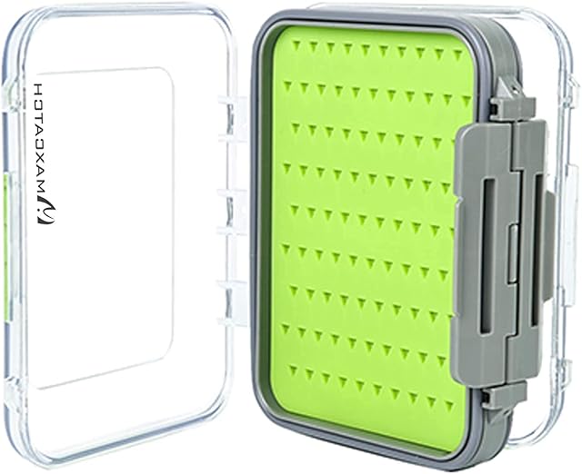 MAXIMUMCATCH Maxcatch Two-Sided Waterproof Fly Box Easy Grip Foam Jig Fly Fishing Box Multiple Sizes