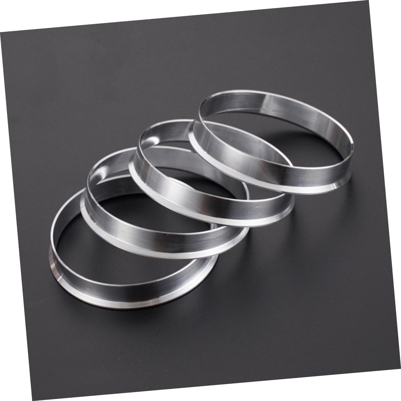 Outanaya 4pcs Hub Centric Rings for Vehicles Lightweight Adapter for Custom Hub Rings for Enhanced Wheel Stability Car Decorations for SUV and Truck