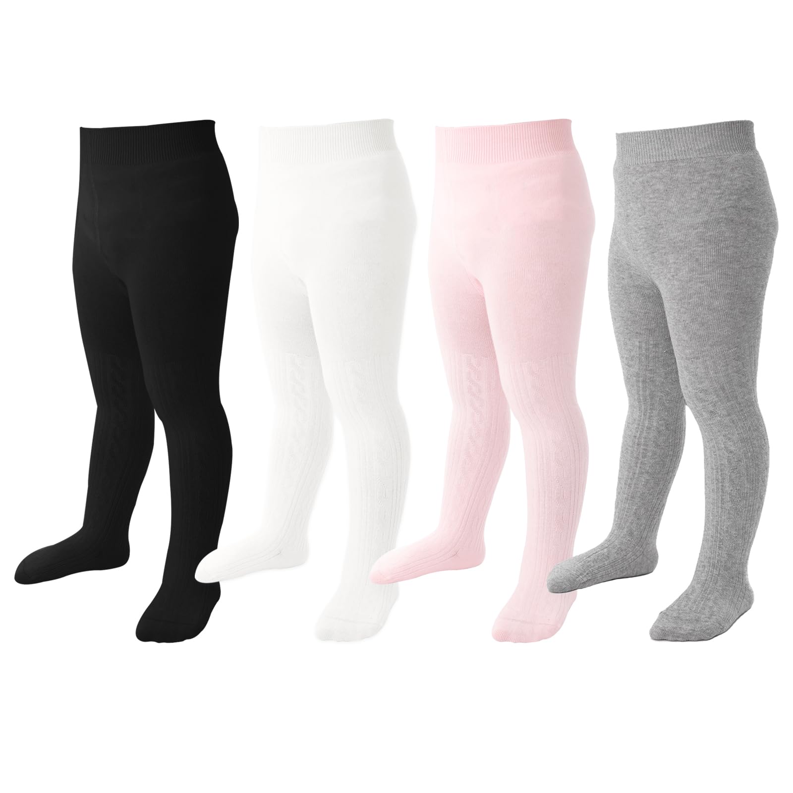 Baby Tights Toddler Cable Knit Leggings Seamless Cotton Stockings Pantyhose