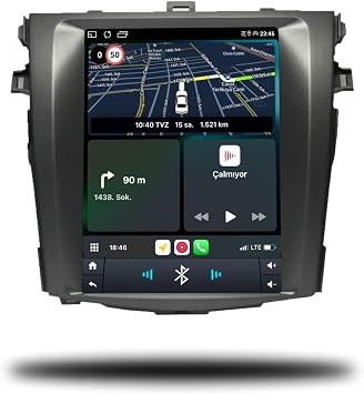 MarTechno Android Multimedya 4GB RAM 64GB Haf za Toyota Corolla Tesla 2007-2011 ile uyumlu