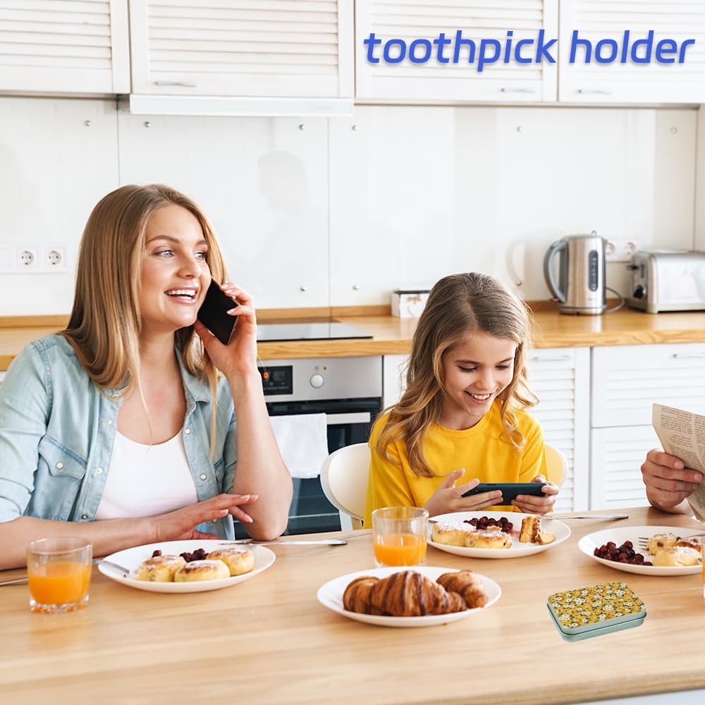 2Pack Dental Floss Portable Case,Refillable travel floss picks case and Floss Pick Dispenser,Perfectfor Travelling,Dinners Drug Storage,Candy Storage - Image 6