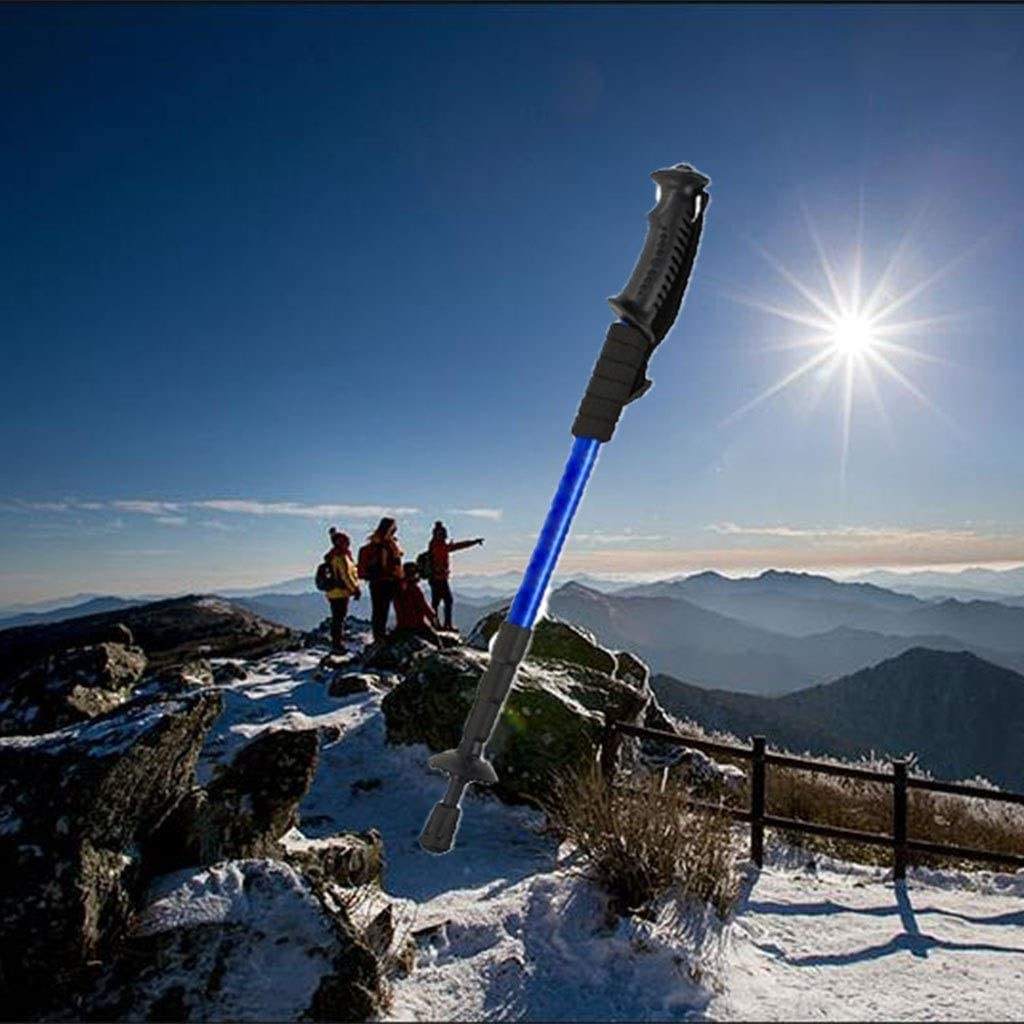Regulowany kij trekkingowy aluminiowy teleskopowy kij turystyczny do wędrówek i wędrówek z plecakiem dla mężczyzny kobiety prezent dla rodziców