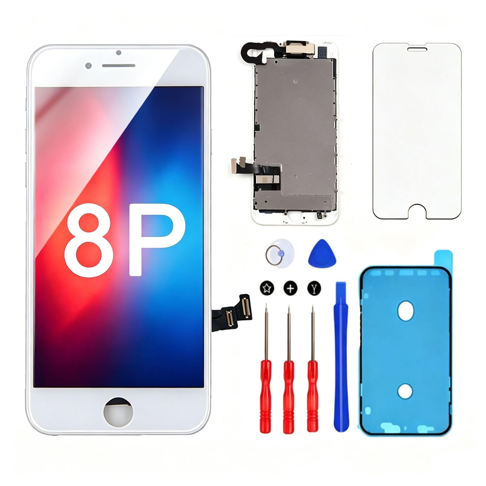 Pantalla de repuesto para iPhone 8 Plus, A1864, A1897, A1898, color