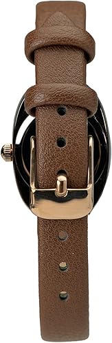 Miniatura 9 de TIME100 Reloj ovalado para mujer y pulsera acentuada con cristal de primera calidad, correa de cuero