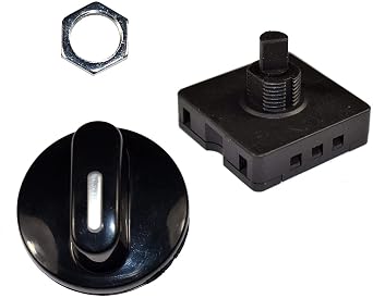 HQRP Rotary Switch 4-Position 3-Speed 120V-250V, 10A Fan Heater Speed Selector