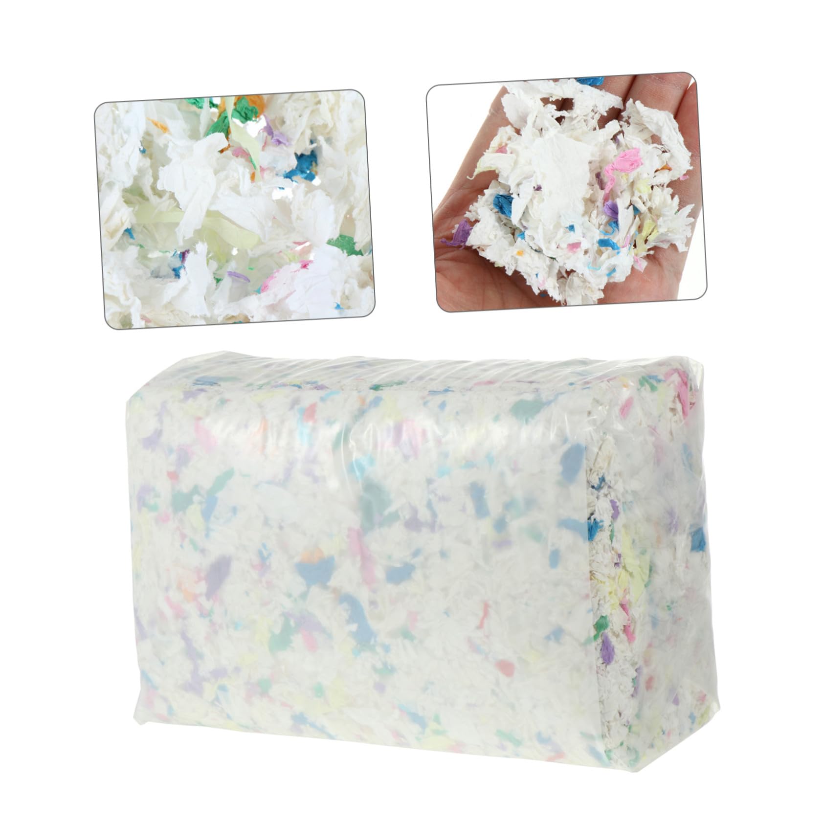 Abaodam Lettiera in Carta per Criceti, Assorbente, 1 Sacchetto 450 G | Piccoli Animali, Carta, Previene Residui Umidi nella Vaschetta, Formato Confezione Singola