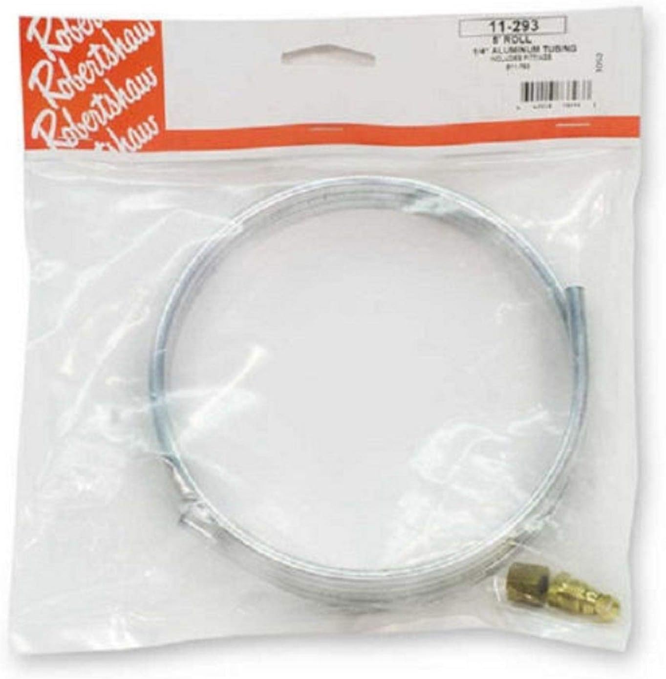 Robertshaw 11-293 1/4" Tubing with Fittings, 5" Roll, Aluminum