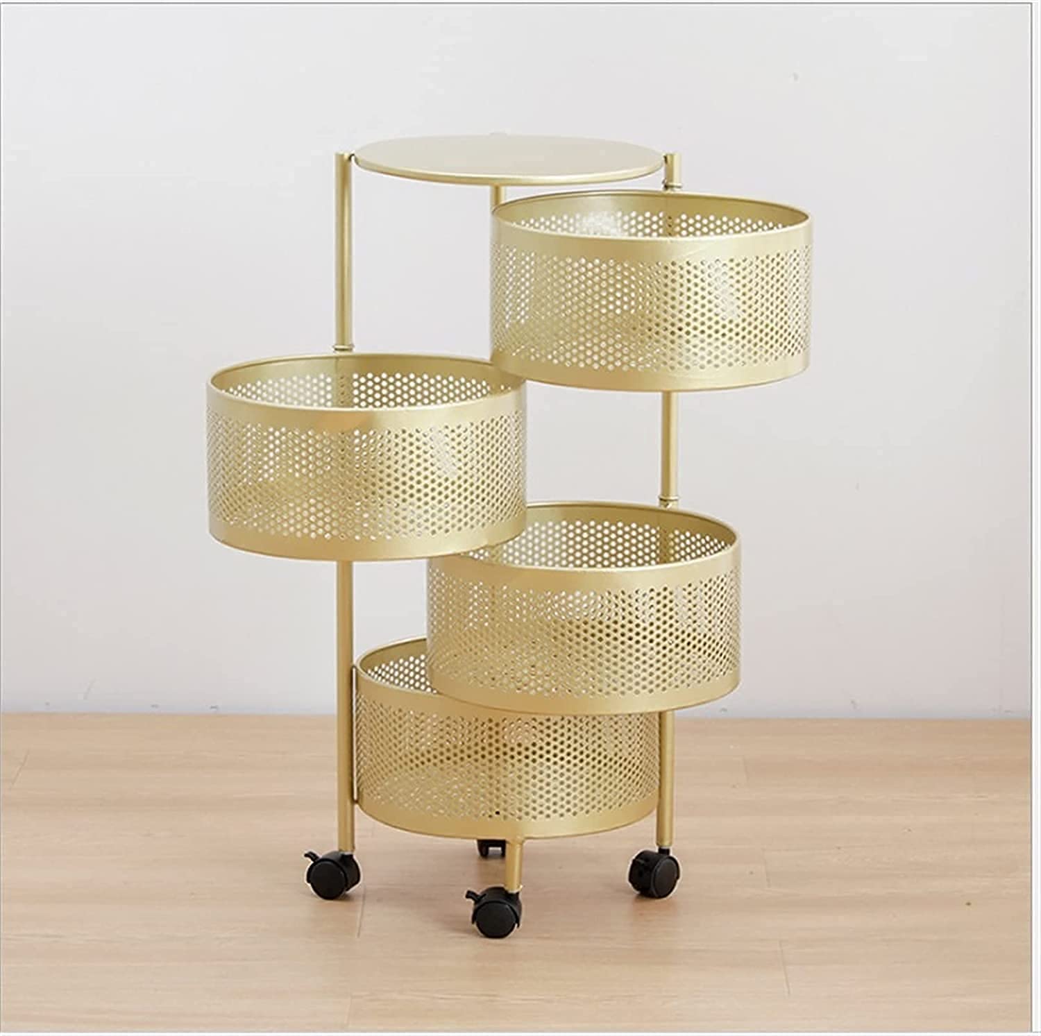 Étagère à légumes de cuisine rotative multicouche ménage sol