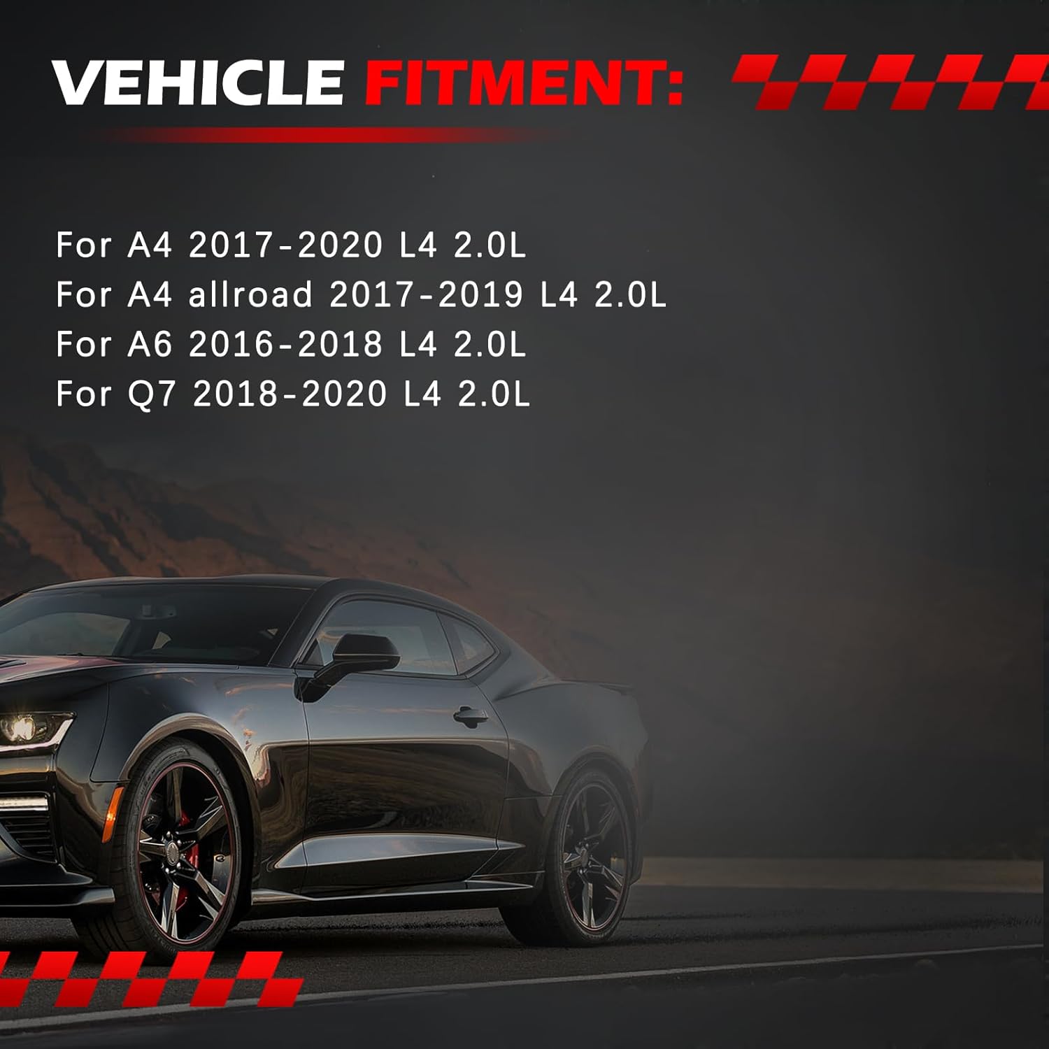 A/C Compressor with Clutch Fit for A4 2017-2020, A4 allroad 2017-2019, A6 2016-2018, Q7 2018-2020, 2.0L, Replace for 157322, 168318, 4M0820803