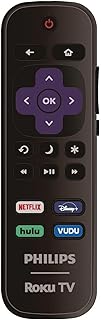 OEM Replacement Remote Control Compatible with All Philips Roku TV Smart TVs【Only Works with Philips Roku TV, Not for Roku Stick and Roku Box】 (Netflix/Disney Plus/Hulu/Vudu)
