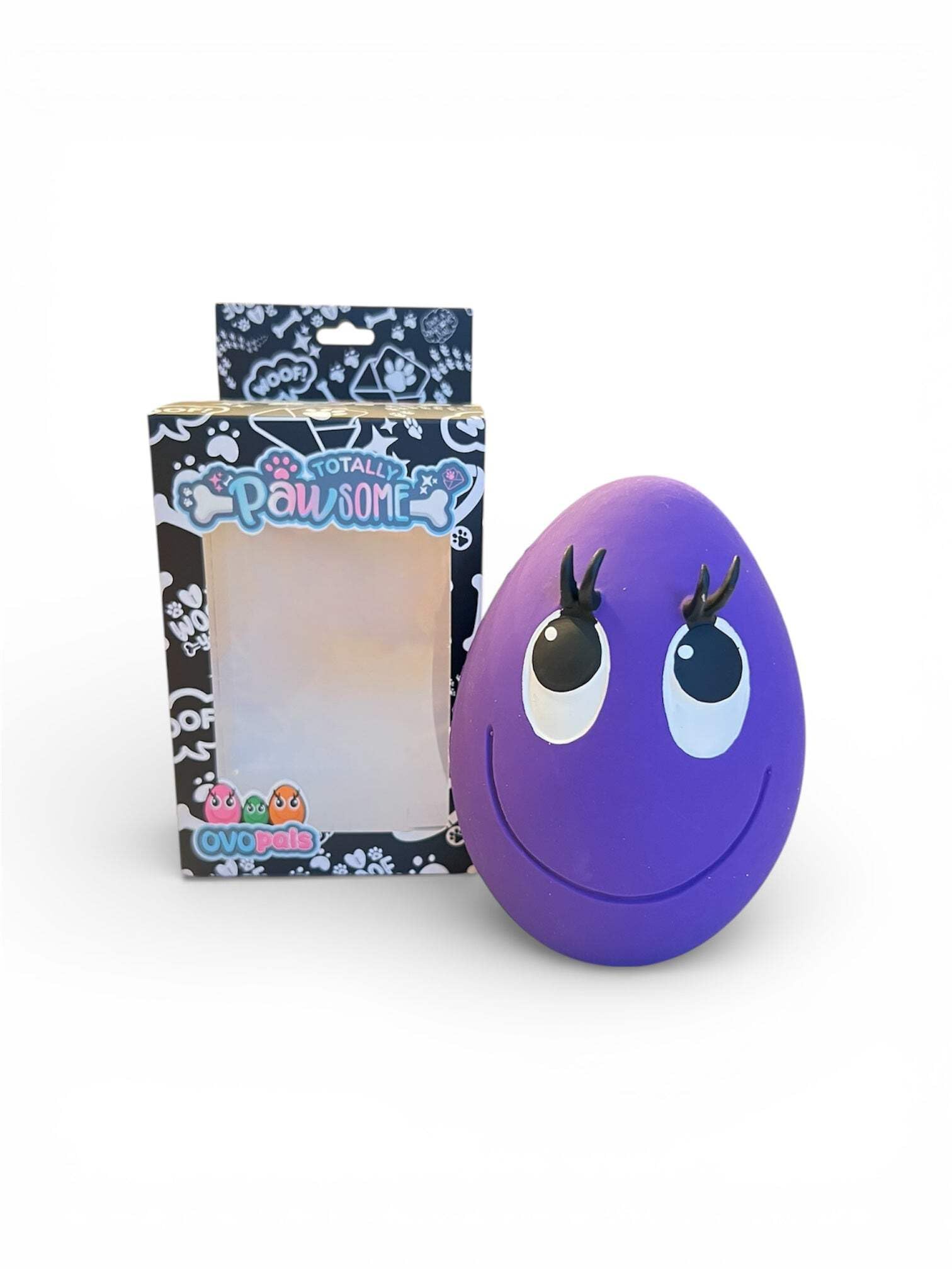 Totally Pawsome OVO Egg - XL Purple Egg - Dog Toys