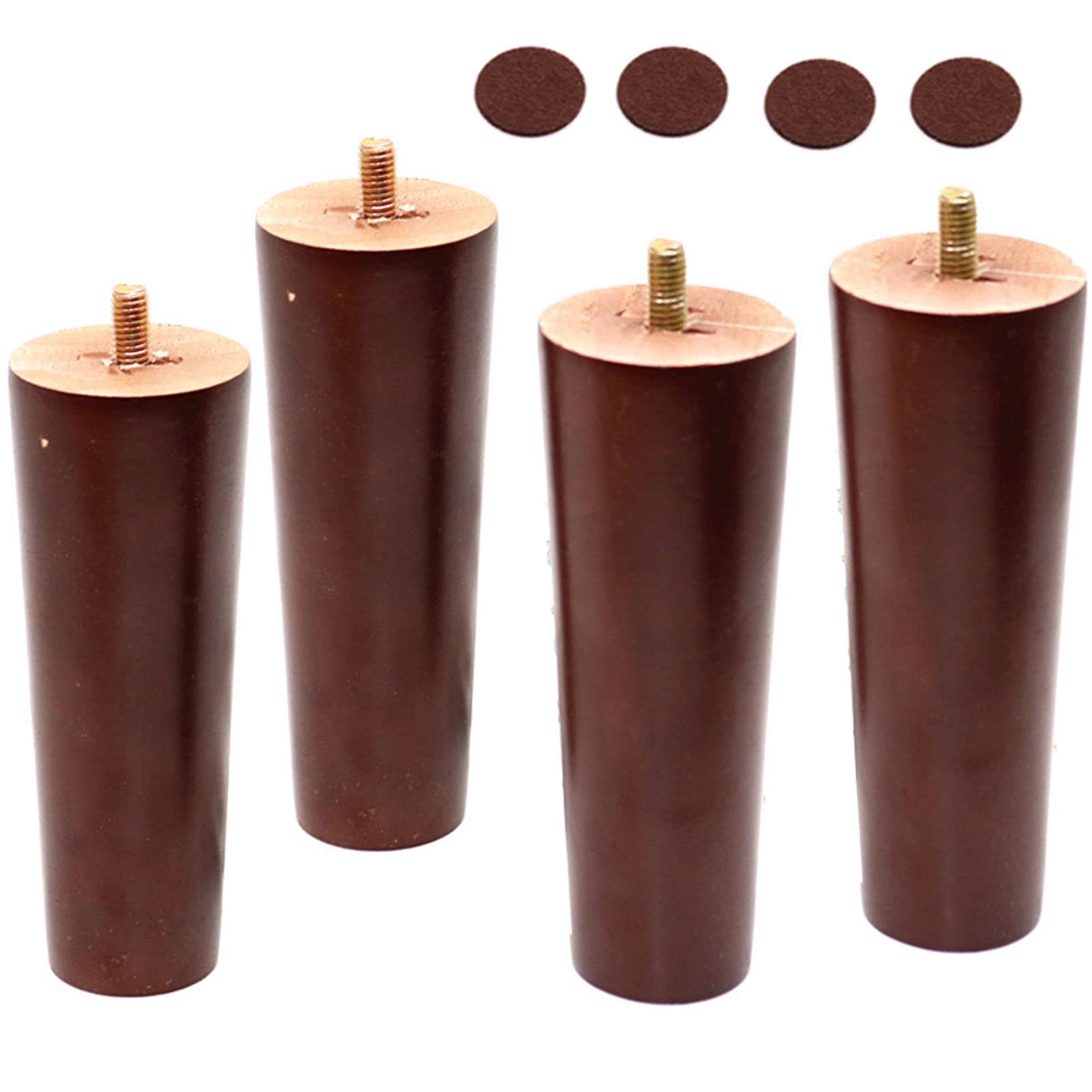 Buy Furniture Legs Wooden Furniture Legs, 4 Solid Wood Tapered
