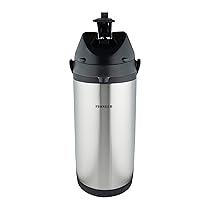 Pioneer Thermos 4,0 L in acciaio inossidabile con leva, thermos a tenuta stagna per bevande calde e fredde, distributore di bevande con pompa facile da usare per eventi