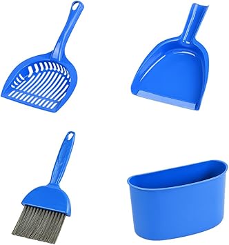 Amazon Winomo 猫トイレ用スコップ シャベル 箒 収納ボックス 猫トイレ用品セット 4点掃除セット お手入れ用品 Winomo スコップ 砂取り用品 通販