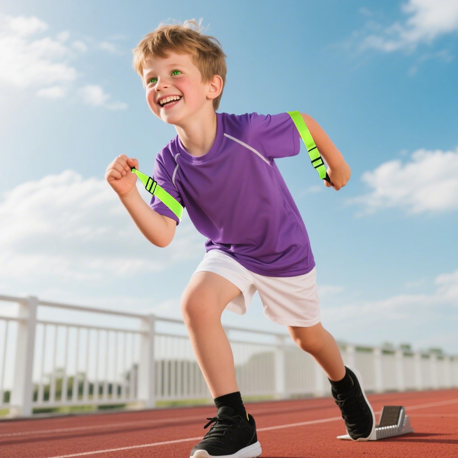 Attrezzatura per l'Allenamento a Velocità Fasce di Correzione 'Oscillazione | Allenatore Braccia per Giovani su Pista per Giovani Ragazzi Bambini Palestra Campo ca Fitness