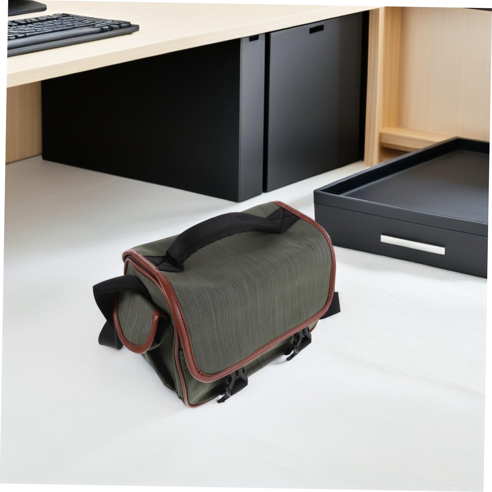 Borsa per Fotocamera, Custodia Macchina Fotografica, Borsa Tracolla a Mano in Nylon, con Scomparti Interni, per Viaggio e Fotografia, per Attrezzatura Fotografica