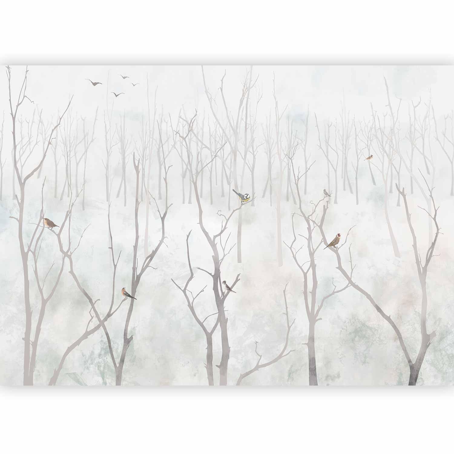 murando - Carta da Parati Moderna per Soggiorno, Alberi, 350x256 cm | Fotomurali in TNT, Decorazione da Muro XXL, Poster Giganti da Parete, Uccello, Produzione Europea