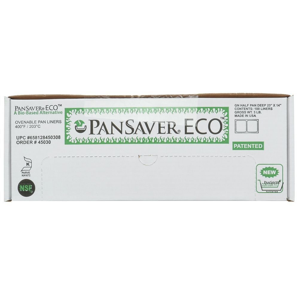PanSaver Eco 1/2 Size Steam Table Pan Liner Clear Plastic - 4"- 6"D 100 Per Case by HUBERT – Plastic, Clear, Pack of 100, Model 658128450308
