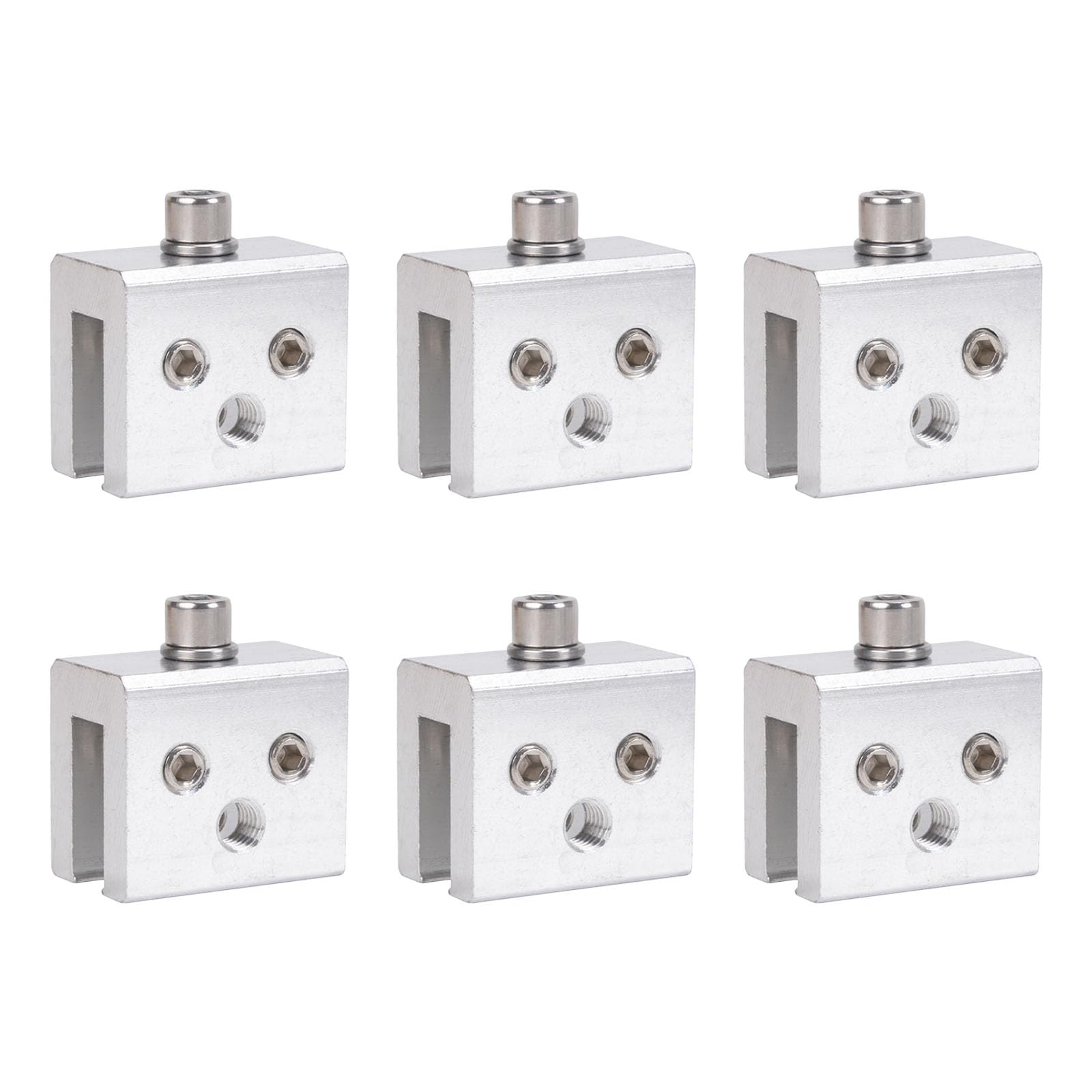 Cazstyk 6Pcs Aluminum Roof Mounting Clip For Standing Seam Panels Holds Solar Modules And Snow Guards Quick Setup Snowguard Clamp