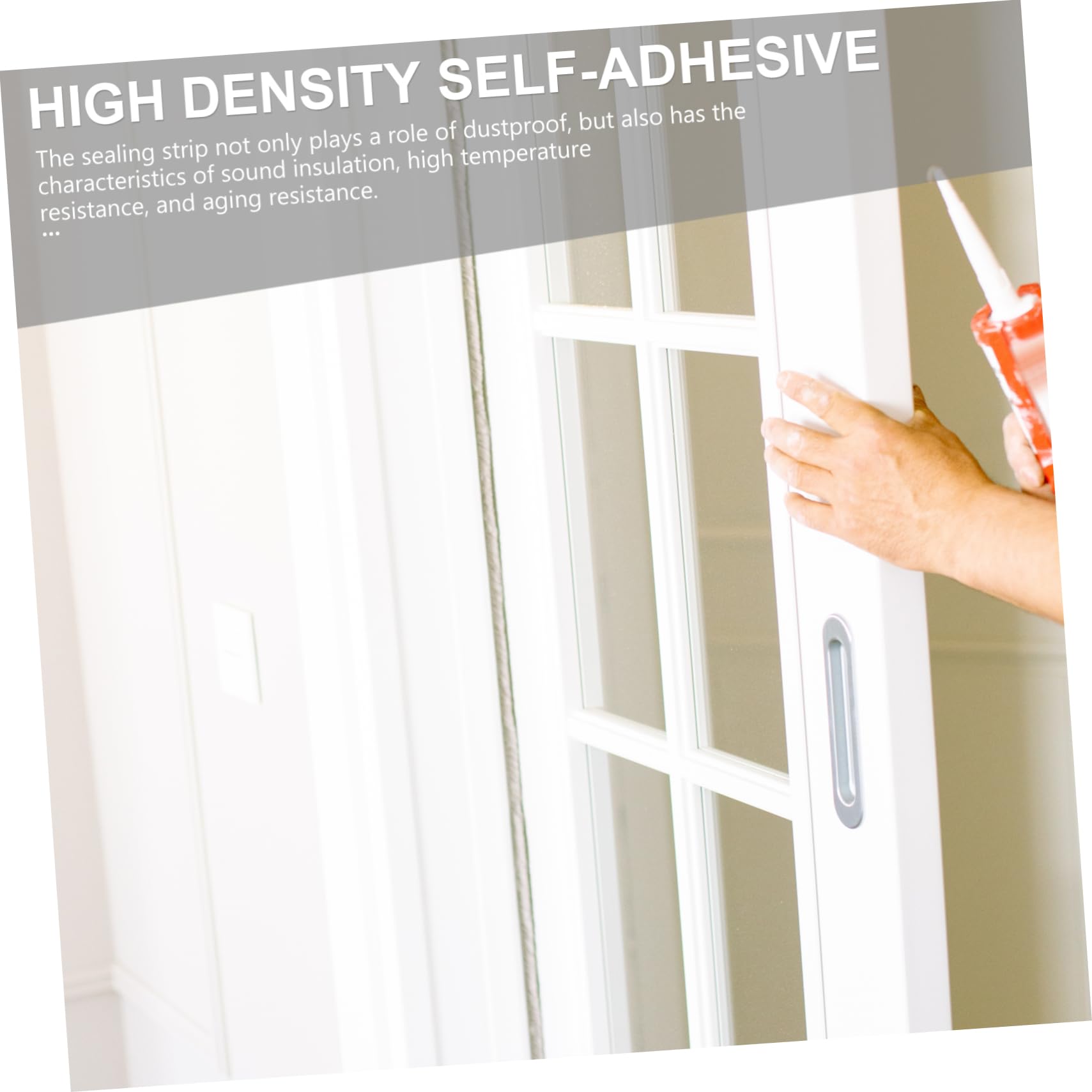 NUOBESTY 3 Set Di Strisce Sigillanti Per Porte E Finestre Strisce Ad Alta Densità Strisce Di Tenuta Per Porte Strisce In Schiuma Di Neoprene Nere