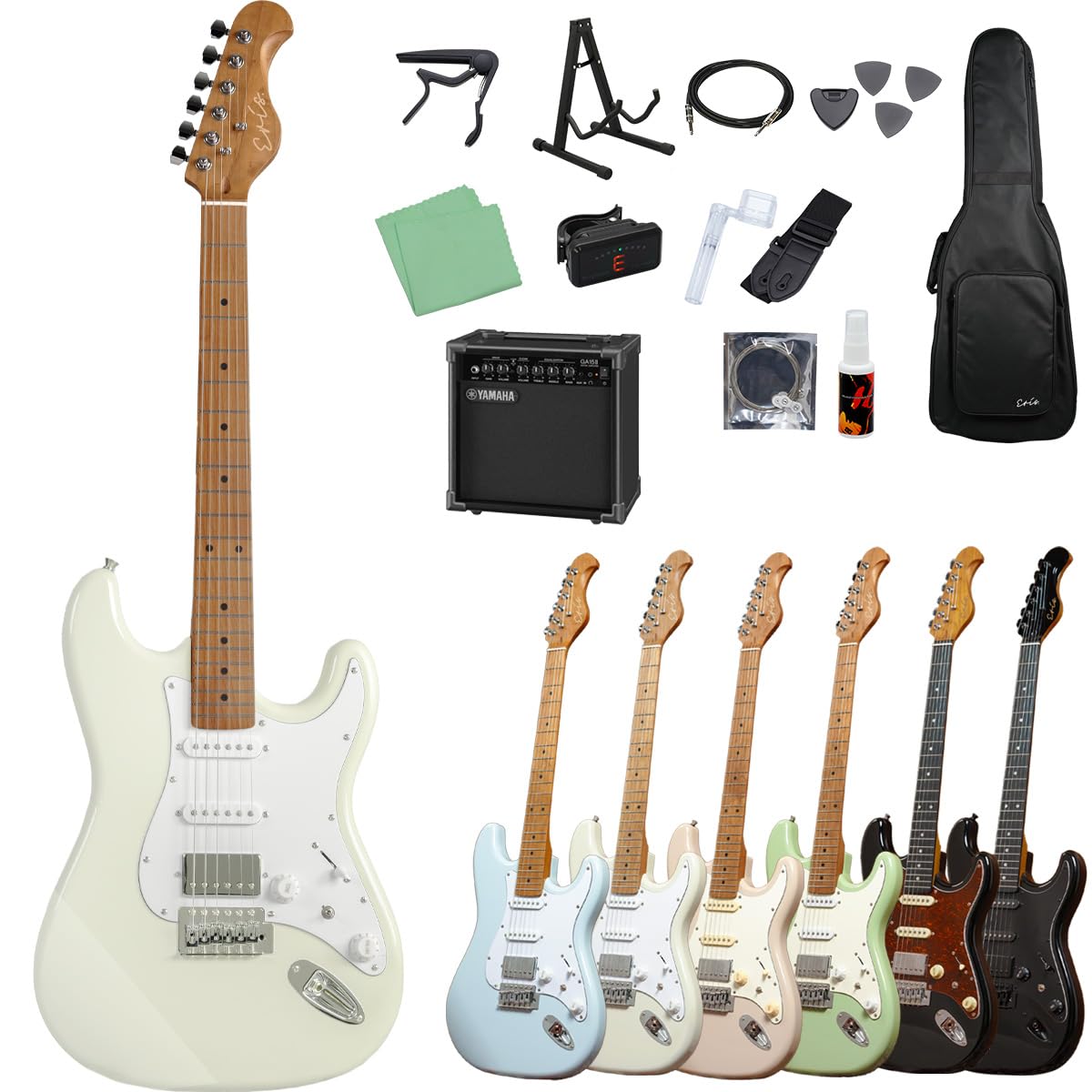 Squier エレキギター 初心者セット アイボリー 【公式通販】