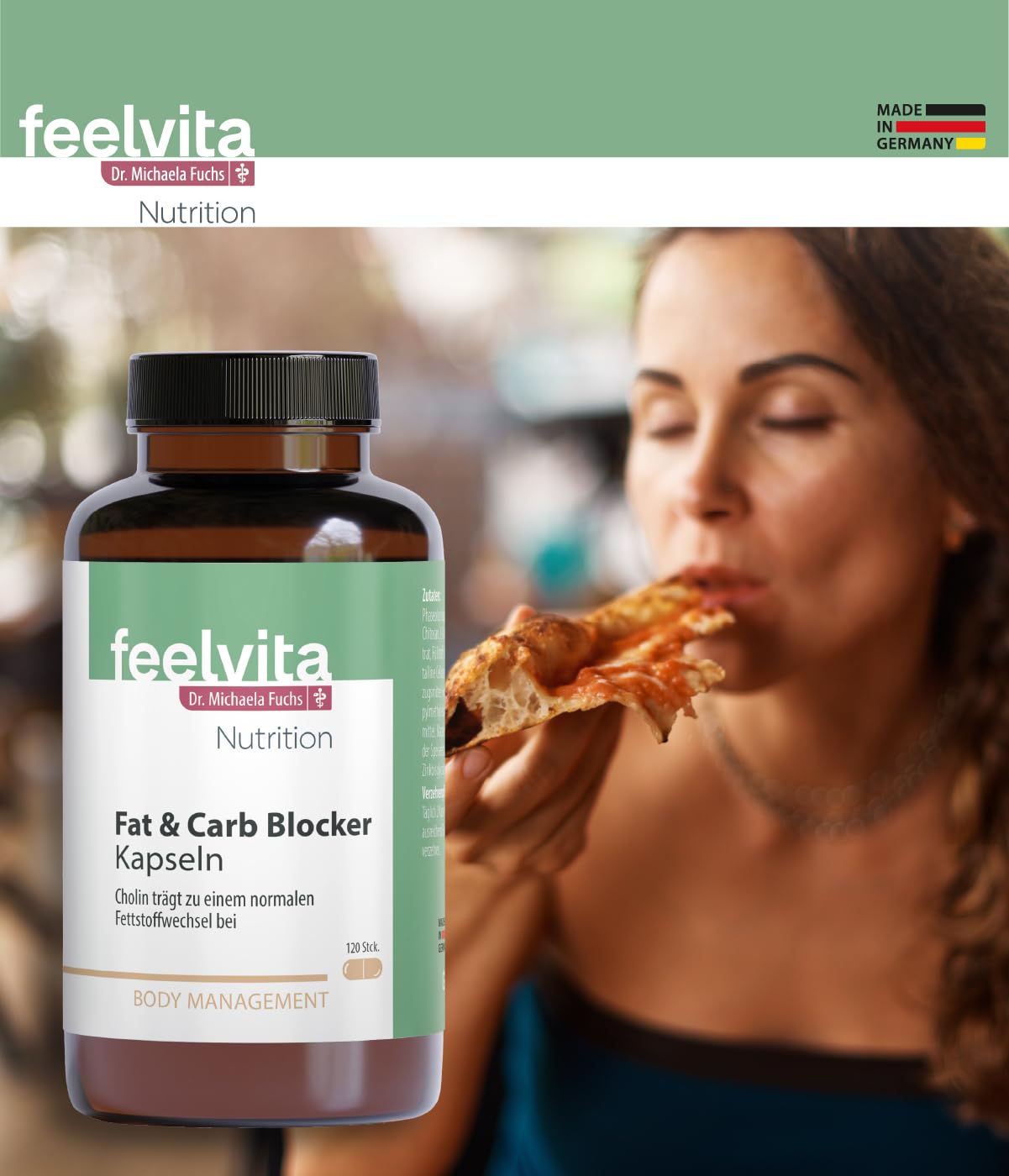 Genius Feelvita Nutrition Stoffwechsel-Set 3-tlg. - Hochdosiert - 2x LipoXanthin, 1x Fat & Carb Blocker – Unterstützt die normalen Stoffwechselfunktionen & Blutzucker | Vegan