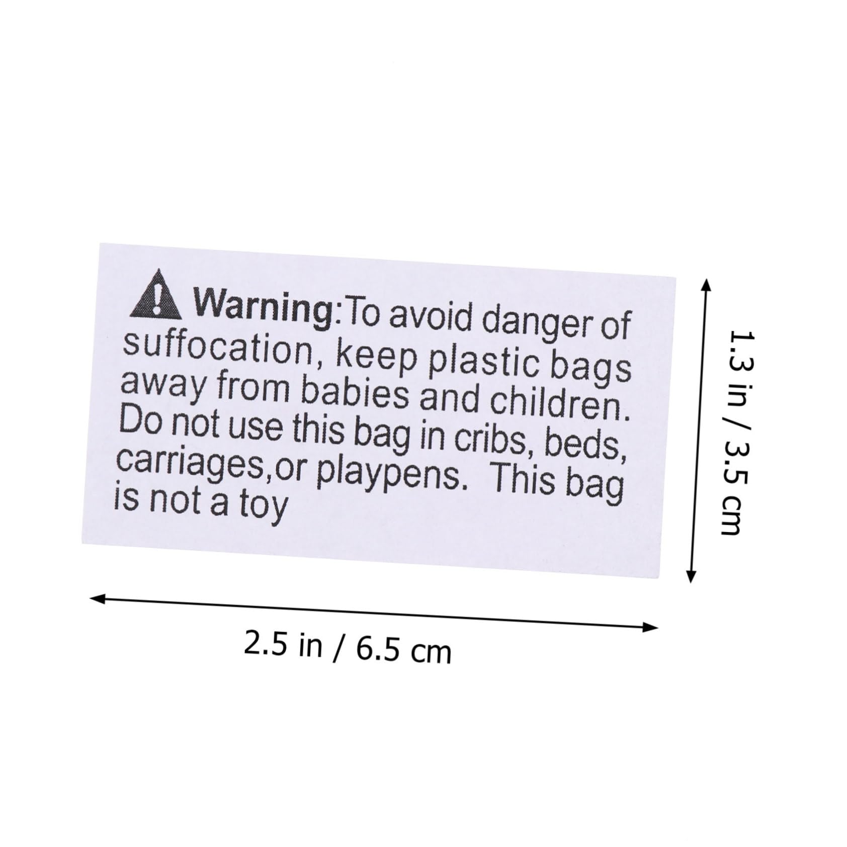 FUNOMOCYA 1000pcs Waterproof Suffocation Warning Labels Sign Stickers for Safe Packaging