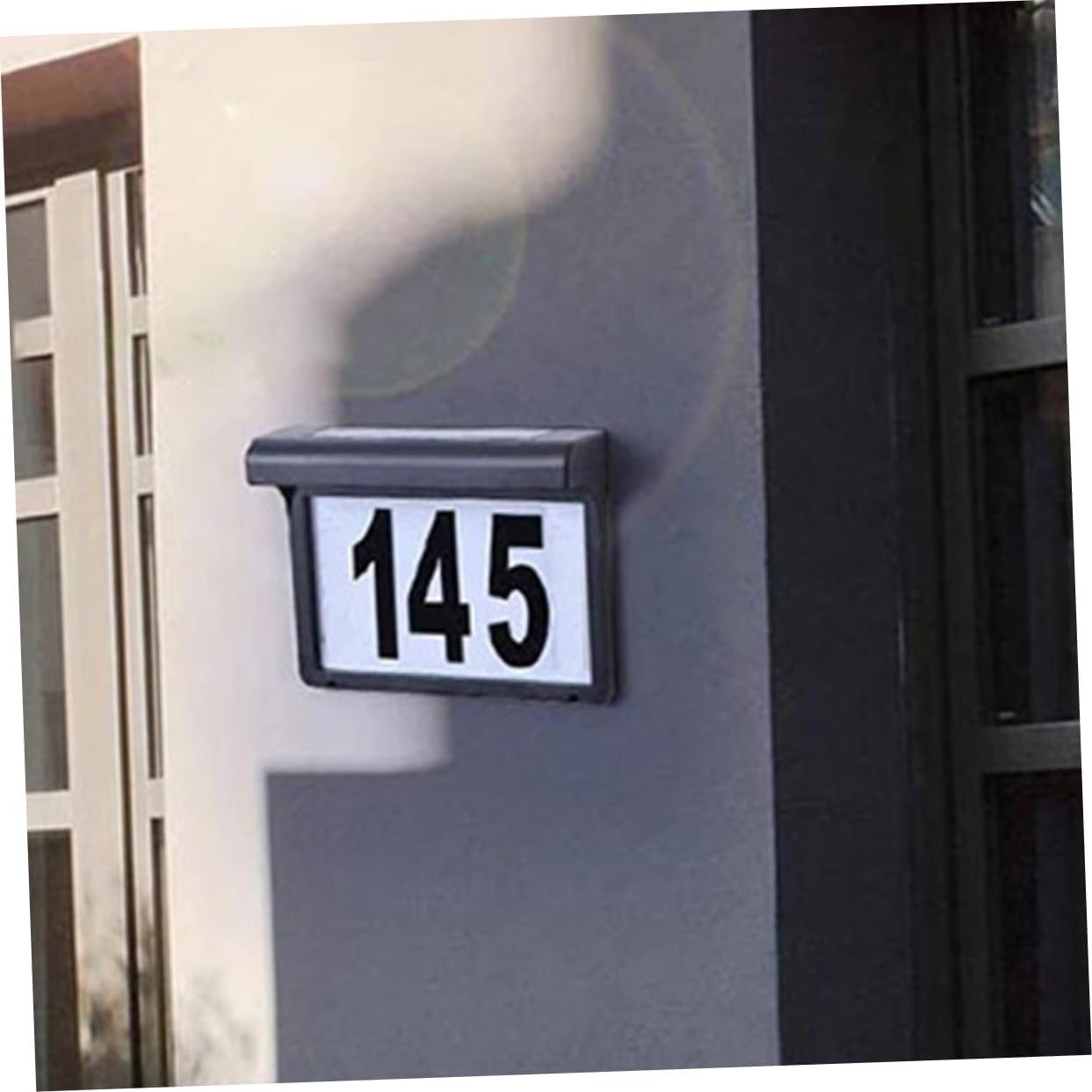 Solar Wall Lamp Numbers for outside Easy Install Solar Address Sign Home Decor