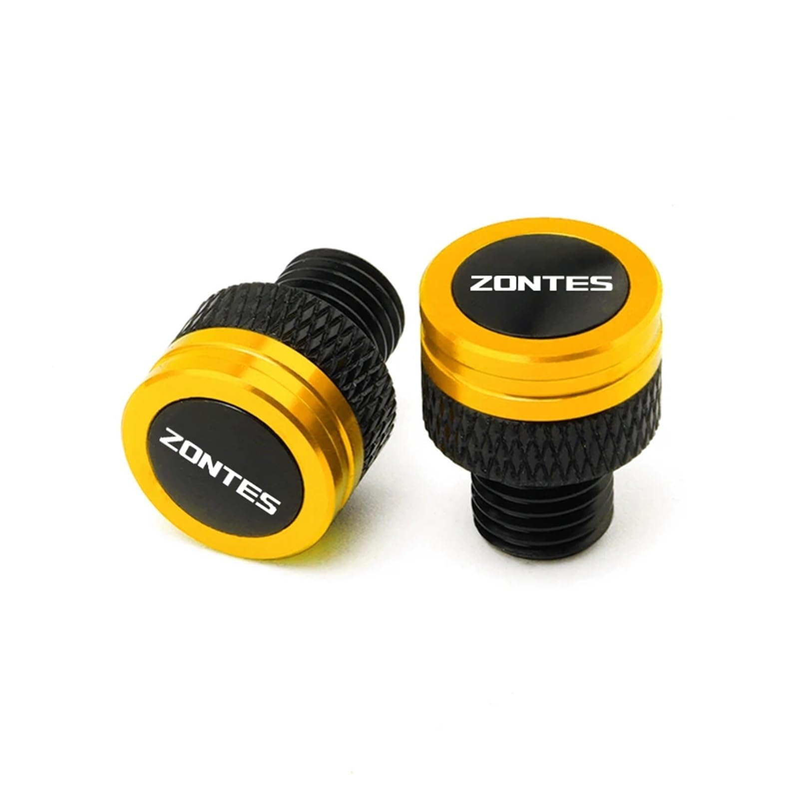 Aluminum Mirror Delete Blanking Plugs For G1125 ZT125 G1 ZT125U ZX 310X 310T 2018-2024 Motorcycle Aluminum Mirror Hole Plug Screw Bolt(YELLOW)