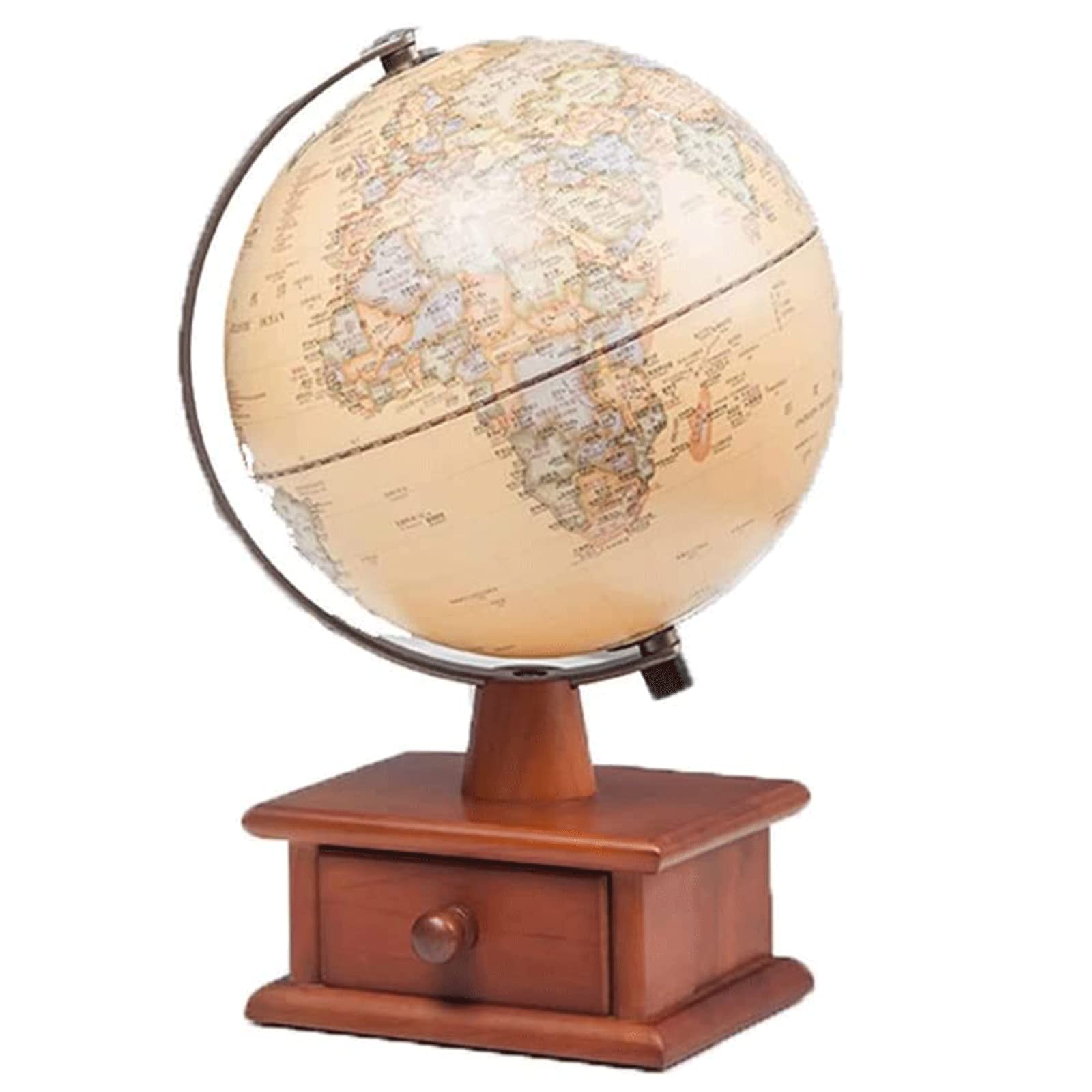Innowacyjny globus oświetleniowy z drewnianą podstawą szuflady kule antyczny świat globus do sypialni gabinetu salonu geograficzne globusy zabawa edukacja
