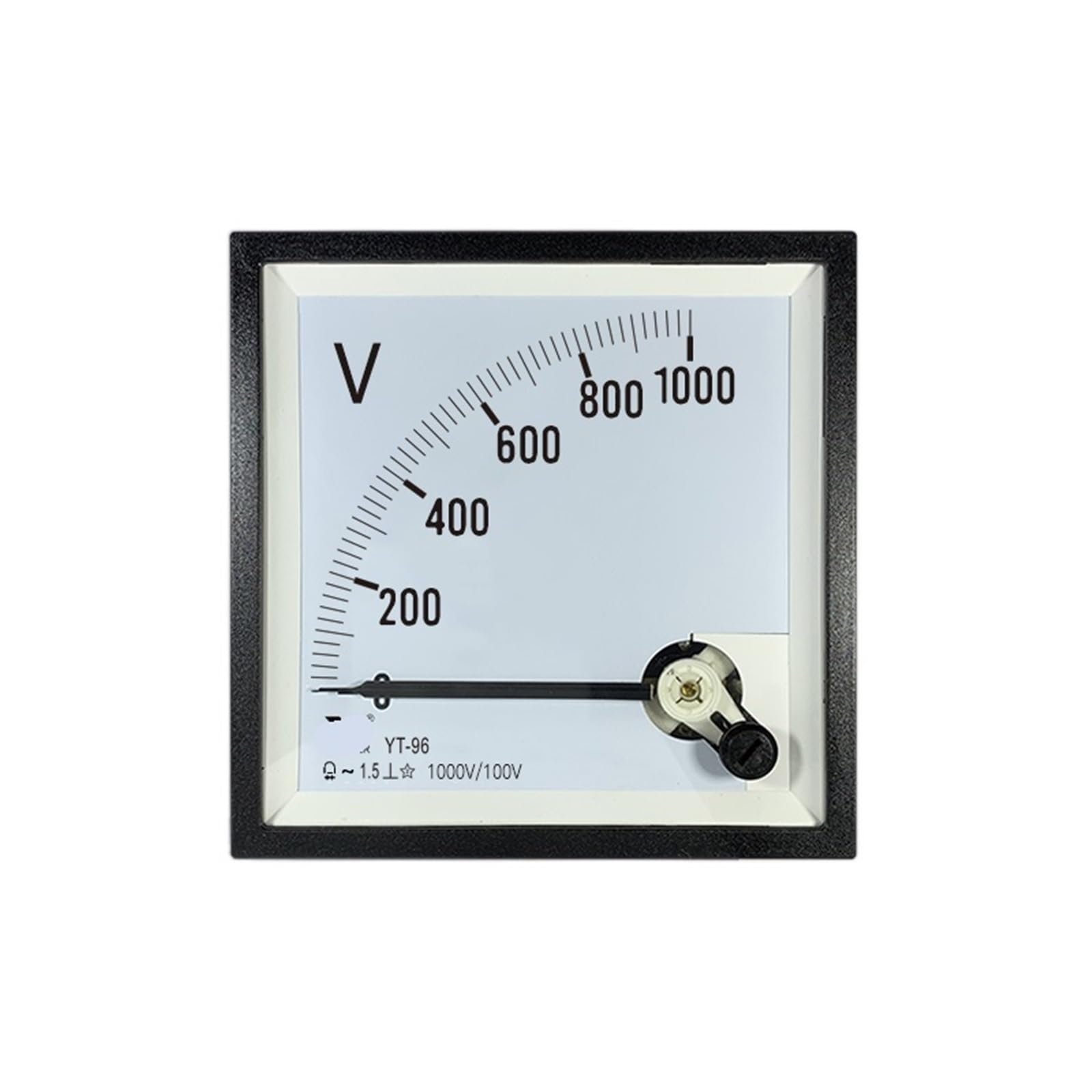 CP96 Woltomierz średniej częstotliwości 1000 V/100 V wskaźnik wysokiego napięcia AC niebezpośredni 1000 Hz Dh96 Yt96 1 szt. (4000V 100V)