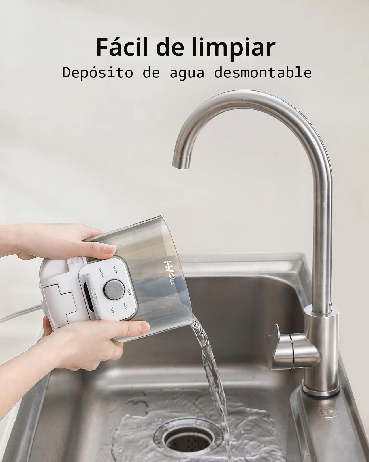 Calentador de agua, fabricante de fórmulas, calentador de biberones con luz nocturna, control de 4 temperaturas y 72 horas para mantener el calor, dispensa al instante agua caliente a una temperatura