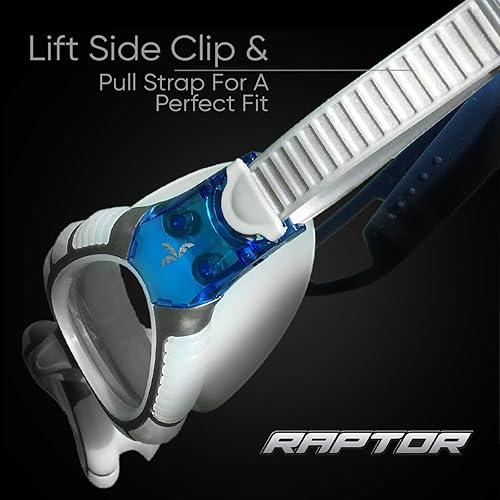 Miniatura 5 de Cabana Sports Raptor - Gafas de natación sin fugas, antiniebla, protección UV, triatlón, protección completa, unisex, para adultos