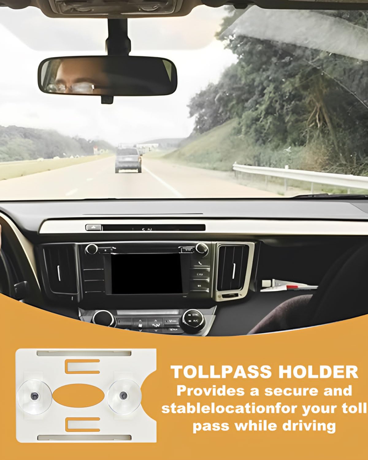 1 pieza Soporte de Tarjeta con Ventosa Gestión Vehículo Organizador de Permisos de Estacionamiento Titular de Tarjeta Rfid Pack,soporte de tarjetas para coche con ventosa (blanco)