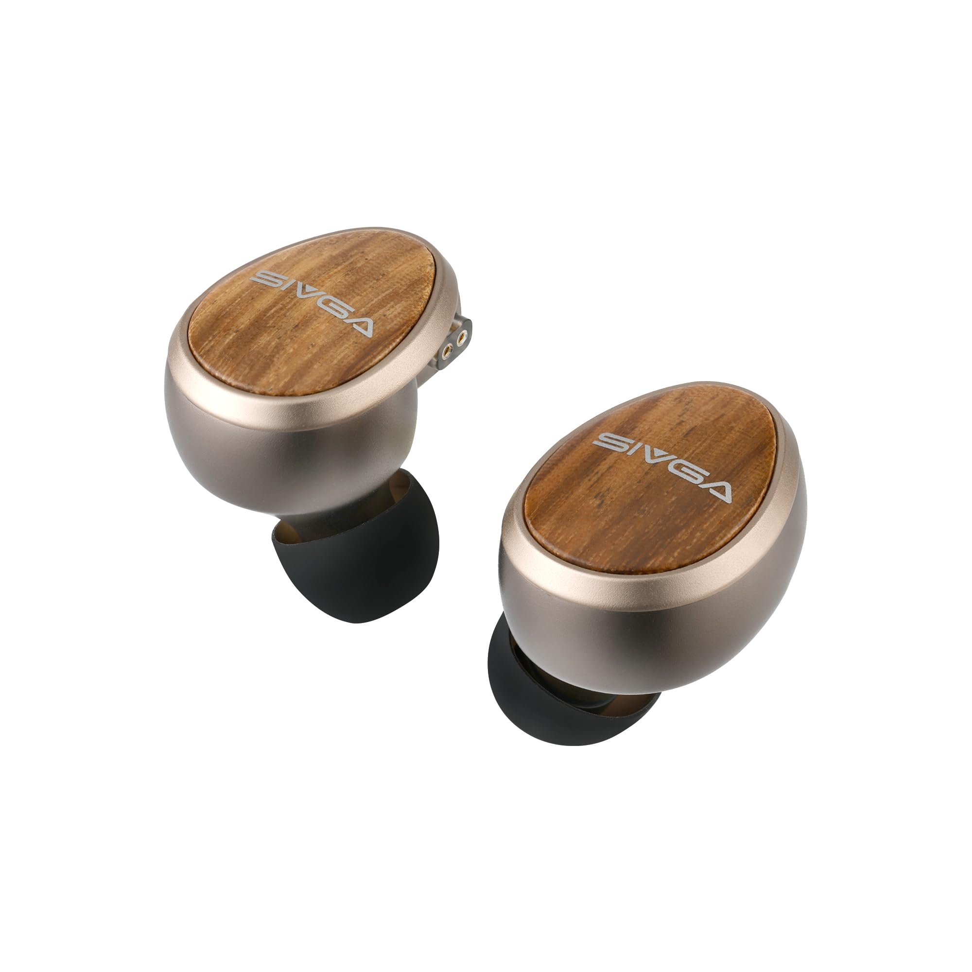 SIVGA Nightingale PRO 14.5mm Planar Magnetische HiFi In-Ear Kopfhörer | 4,4 mm Balanced & 0,78 mm 2-Pin Anschluss, aus Zebrano Holz, für Musik Monitoring