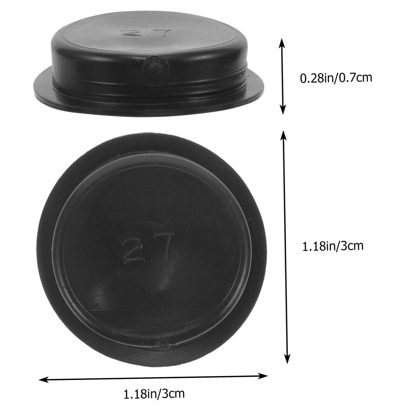 FUNOMOCYA 50 pcs Rubber Piggy Bank Plugs Round Saving Pot Stoppers Compact Coin Bank Closure Inserts Easy to Install and Multipurpose for Coin Storage